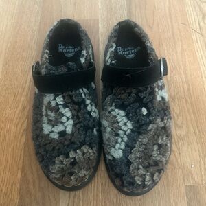Dr. Martens Multicolor Fuzzy Mary Jane Clogs